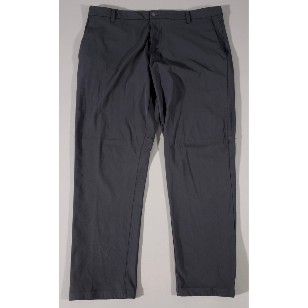 Lululemon Commission Pant Mens 40 Gray Classic Fit Warpstreme Trousers